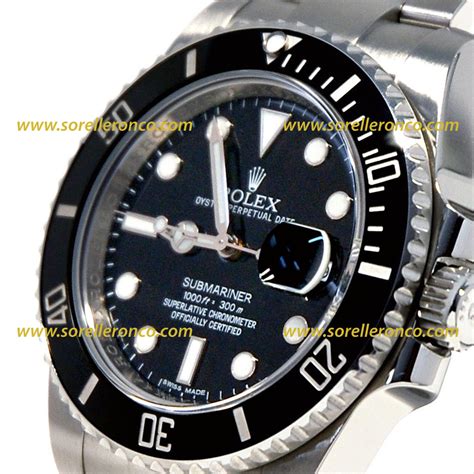 submariner nero rolex prezzo|rolex submariner wrist watch.